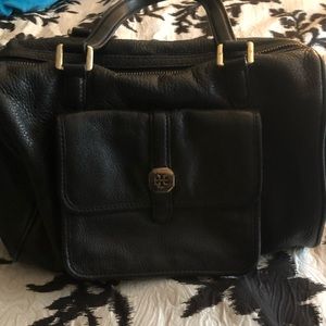Tory Burch black satchel with strap